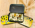 Rack Cross Brown Trout Fly Tin with Flies