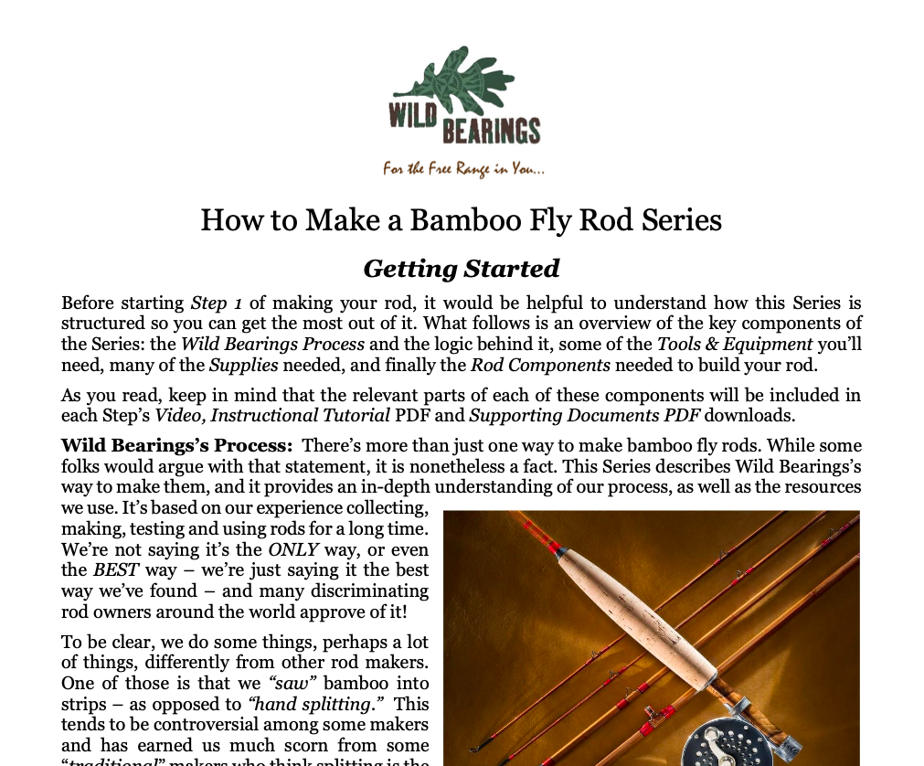 Bamboo Rod Building Series – Wild Bearings